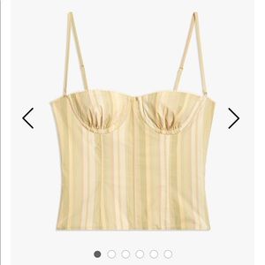 Danielle Bernstein underwire chevron stripe corset